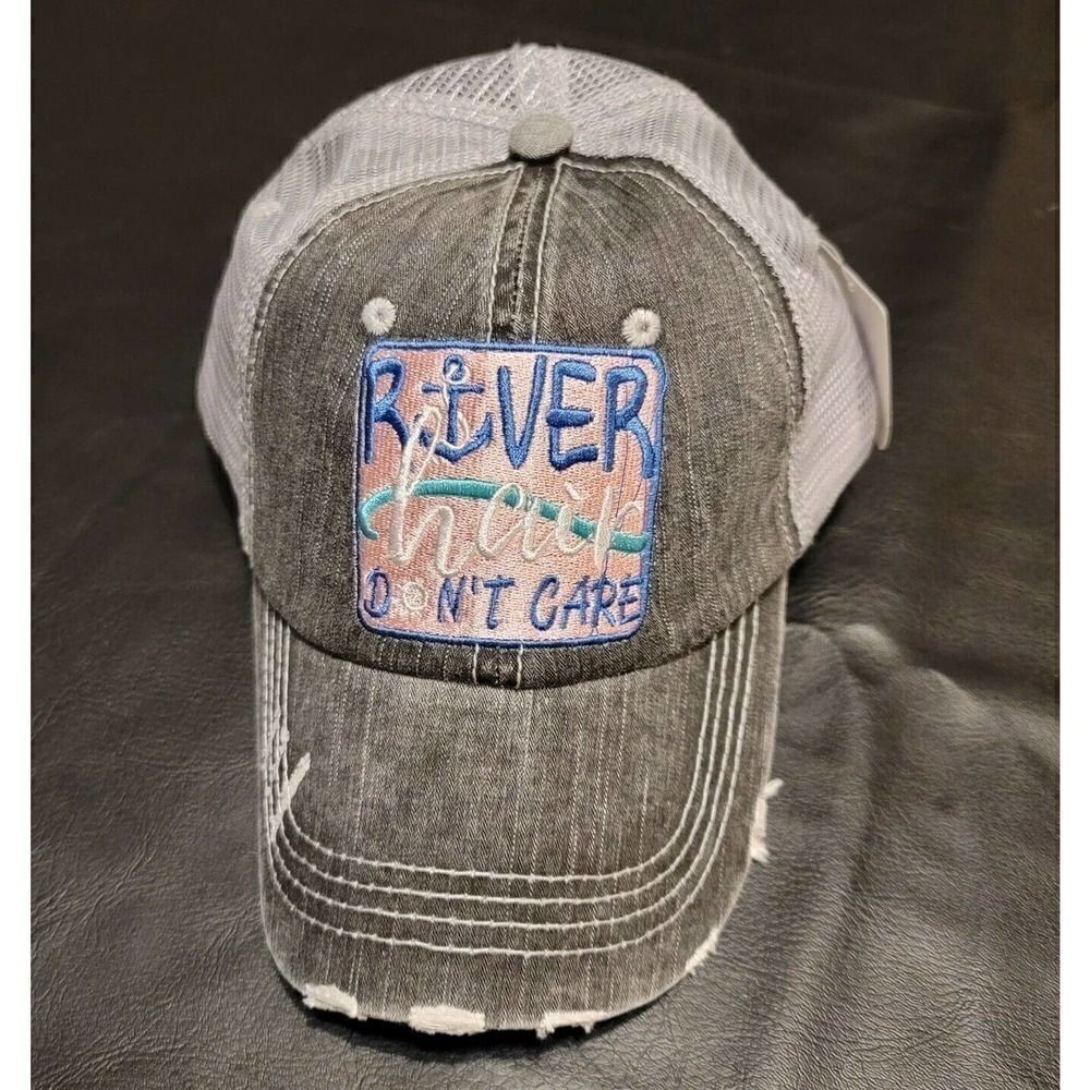 River Hair Don't Care Embroidered Trucker Hat